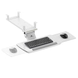 Suporte para teclado Maclean sob a secretária, ajustável, máx. 5 kg, branco, MC-156 W