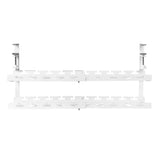 Organizador de cabos Maclean para secretária, carga máxima de 5 kg, comprimento máximo de 728 mm, 2 camadas, branco, MC-102 W 728 mm, 2 camadas, branco, MC-102 W