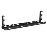 Organizador de cabos por baixo da mesa Maclean, carga máxima de 5 kg, comprimento máximo de 728 mm, preto, MC-103 B 728 mm, preto, MC-103 B