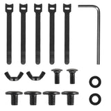 Organizador de cabos por baixo da mesa Maclean, carga máxima de 5 kg, comprimento máximo de 728 mm, preto, MC-103 B 728 mm, preto, MC-103 B