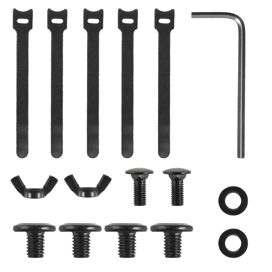 Organizador de cabos por baixo da mesa Maclean, carga máxima de 5 kg, comprimento máximo de 728 mm, preto, MC-103 B 728 mm, preto, MC-103 B