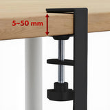 Organizador de cabos por baixo da mesa Maclean, carga máxima de 5 kg, comprimento máximo de 728 mm, preto, MC-103 B 728 mm, preto, MC-103 B