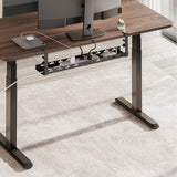 Organizador de cabos por baixo da mesa Maclean, carga máxima de 5 kg, comprimento máximo de 728 mm, preto, MC-103 B 728 mm, preto, MC-103 B