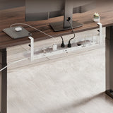 Maclean organizador de cables bajo escritorio, carga máx. 5 kg, máx. 728 mm, blanco, MC-103 W 728mm, blanco, MC-103 W