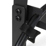 Organizador de cabos por baixo da mesa Maclean, carga máxima de 5 kg, 2 camadas, preto, MC-104 B