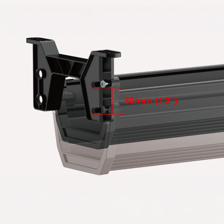 Organizador Maclean para cables/extensiones bajo escritorio, carga máx. 5 kg, negro, MC-106 B