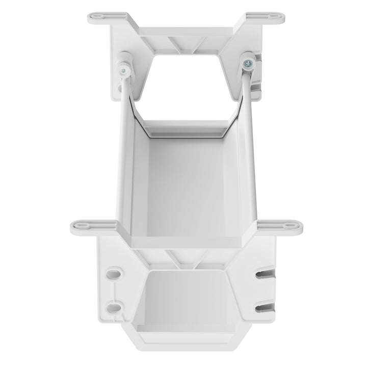 Maclean organizador de cables/extensiones bajo escritorio, carga máx. 5 kg, blanco, MC-106 W
