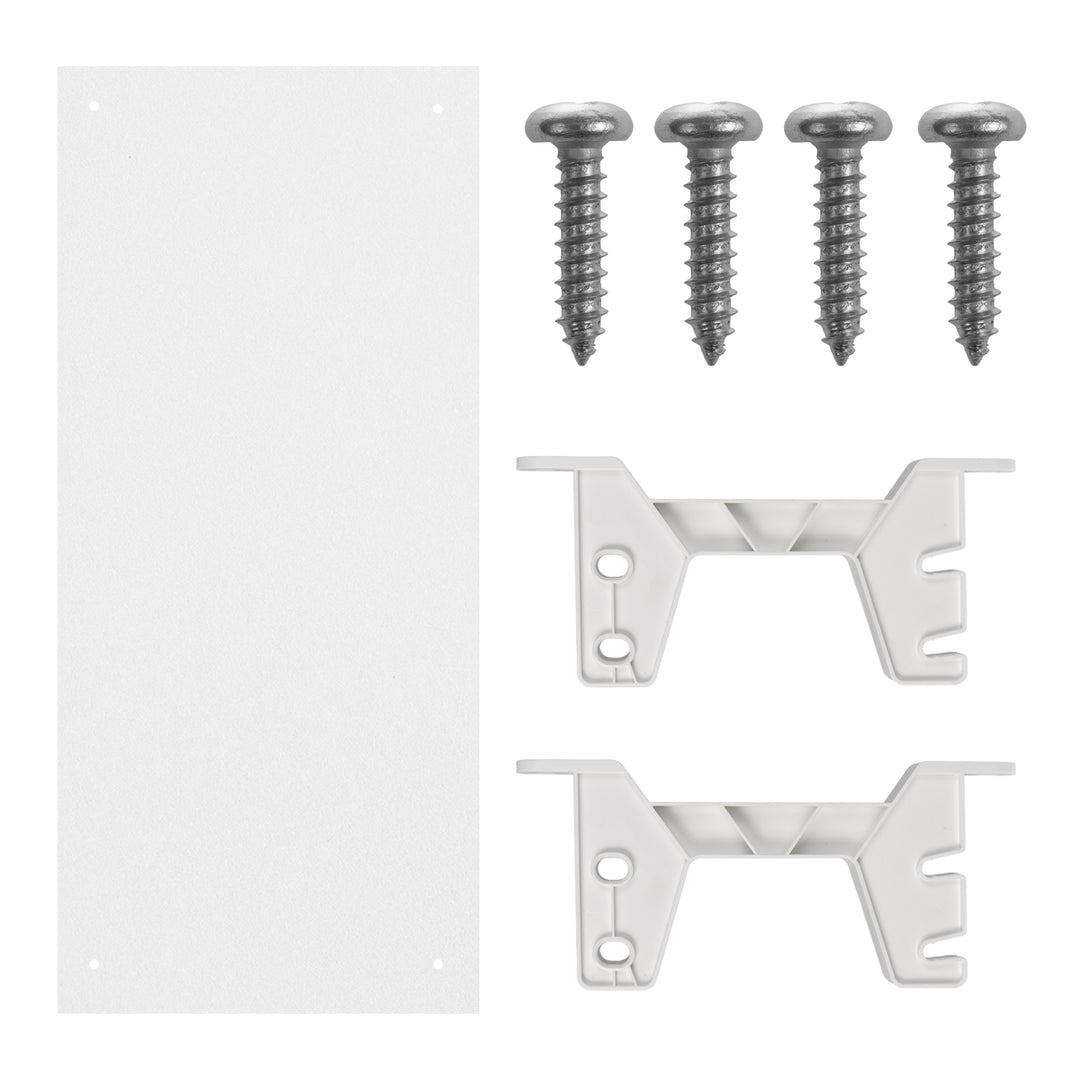 Maclean organizador de cables/extensiones bajo escritorio, carga máx. 5 kg, blanco, MC-106 W