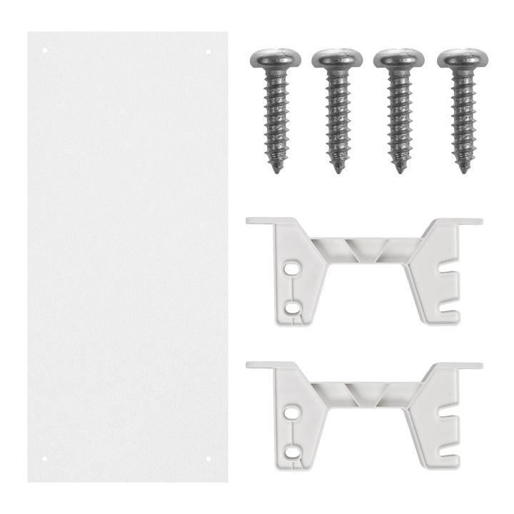 Maclean organizador de cables/extensiones bajo escritorio, carga máx. 5 kg, blanco, MC-106 W