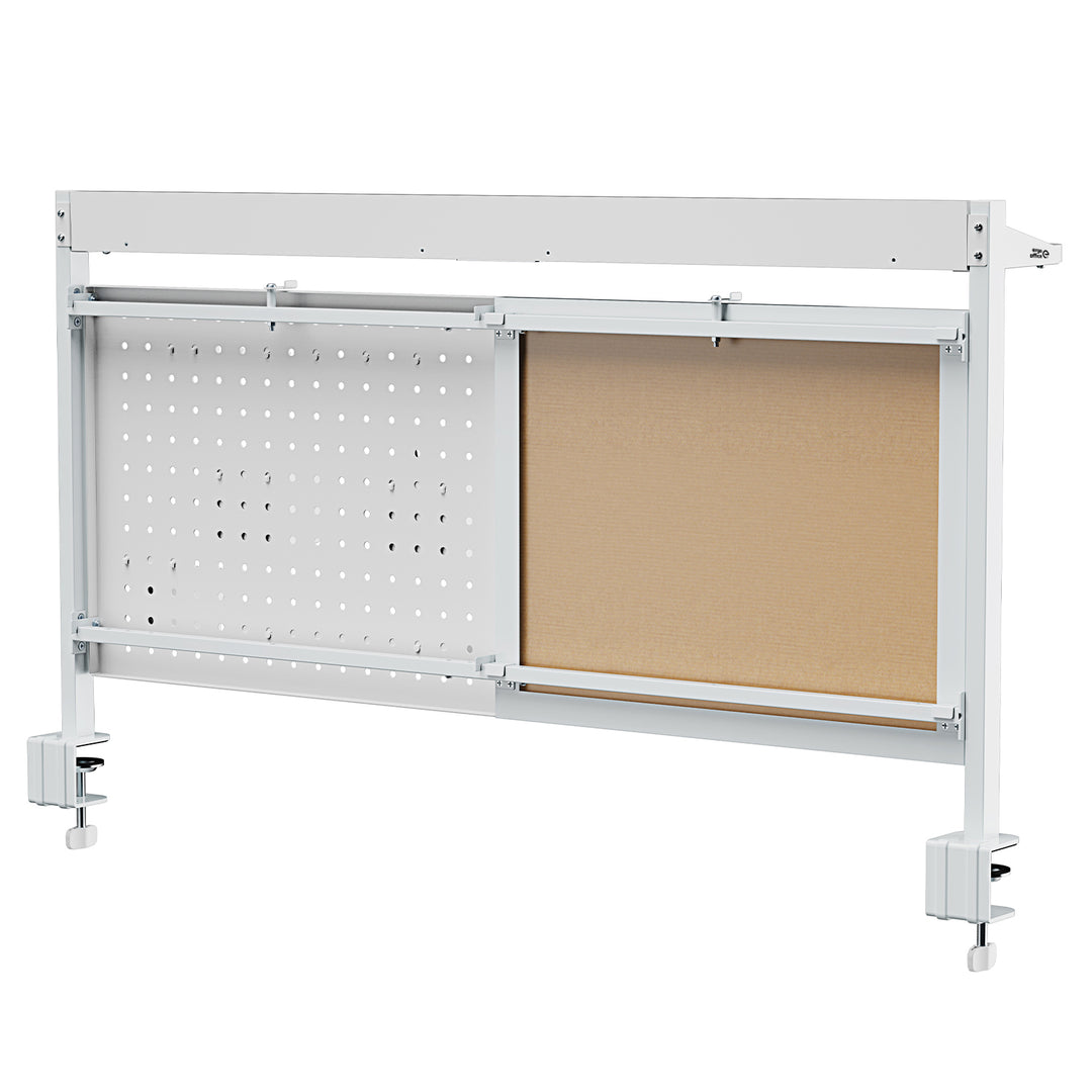 Ergo Office ER-301 W Divisor / Organizador de escritorio, Carga máx. 10kg, Pizarra blanca, ancho 1116mm, blanco