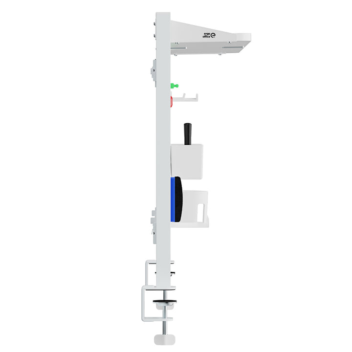 Ergo Office ER-301 W Divisor / Organizador de escritorio, Carga máx. 10kg, Pizarra blanca, ancho 1116mm, blanco