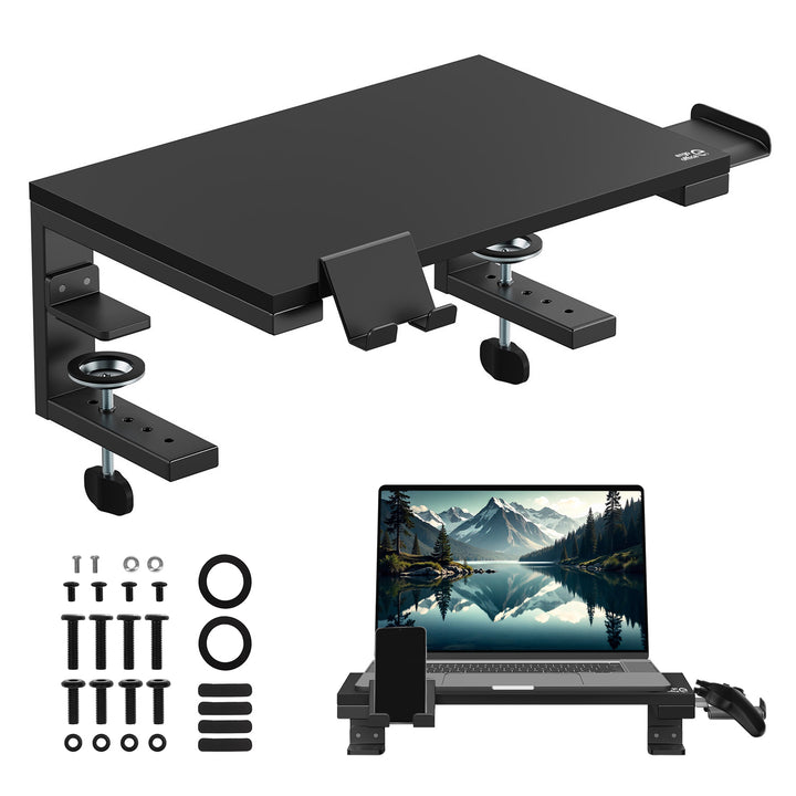 Ergo Office ER-303 B Soporte para portátil / monitor, carga máx. 20 kg, para diag. 13-32", negro