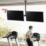 Suporte de tejadilho Maclean para dois televisores, carga máxima de 2x40 kg, 34-60", VESA máx. 600x400, MC-111 B