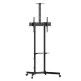 Suporte/carrinho TV Maclean, prateleira para câmara, sobre rodas, 37-70", carga máxima de 45 kg/prateleira de 5 kg, VESA máx. 600x400, MC-113 B