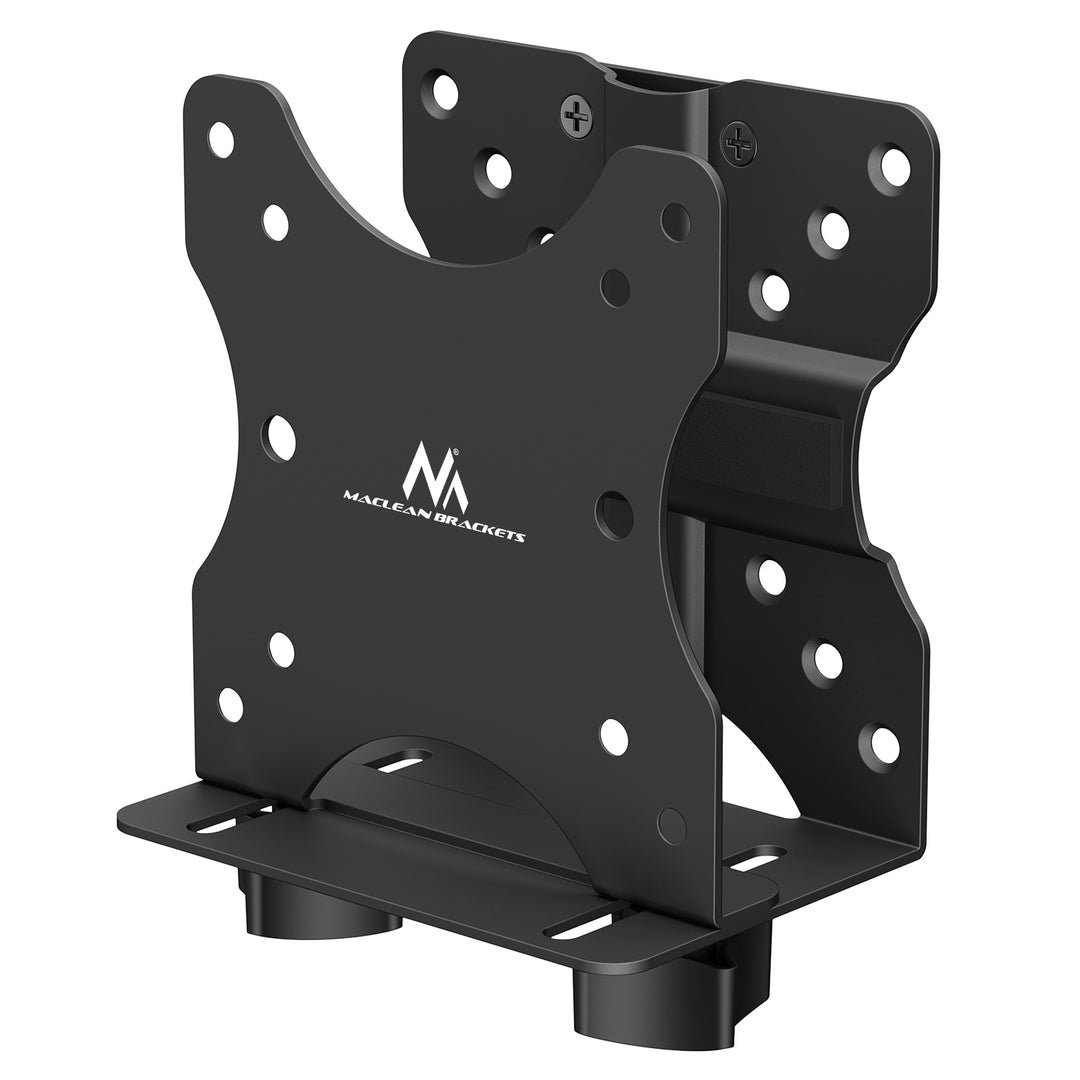 Soporte Maclean para miniordenador, alcance 17-70 mm, compatible con VESA, carga máx. 5 kg, negro, MC-115 B