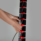 Nano RS organizador de cables de sobremesa / rejilla para cables, 1345 mm, negro y rojo, RS125
