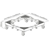 Suporte móvel para máquina de lavar roupa Maclean, com rodas de bloqueio, 700-900 mm de largura, universal, até 200 kg, MC-119 B