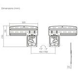 Maclean MC-806 N Soporte de TV, compatible con televisores Samsung QLED TV, 43"-85", máx. 60kg