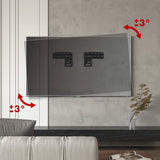 Maclean MC-806 N Soporte de TV, compatible con televisores Samsung QLED TV, 43"-85", máx. 60kg