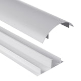 Cubrecables de aluminio Maclean, 62x20x750mm, plata, MC-814 S