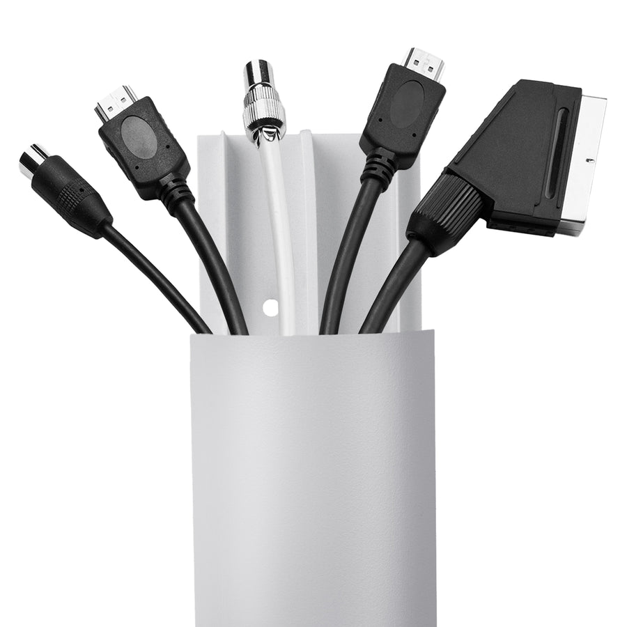 Cubrecables de aluminio Maclean, 62x20x750mm, plata, MC-814 S