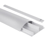 Cubrecables de aluminio Maclean, 62x20x750mm, plata, MC-814 S