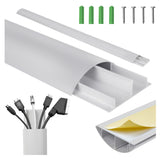 Cubrecables de aluminio Maclean, 62x20x750mm, plata, MC-814 S