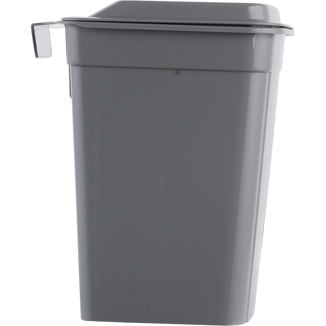 Balde do Lixo Keeper, Cesto Suspenso, com Tampa, 4L, Cinza, Milão