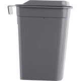 Balde do Lixo Keeper, Cesto Suspenso, com Tampa, 4L, Cinza, Milão