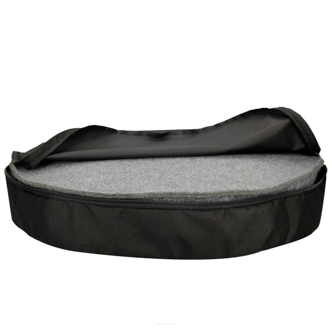 Cama para gatos Bertoni EE130, com encaixe para pellets, com 50 cm de diâmetro, design Meow
