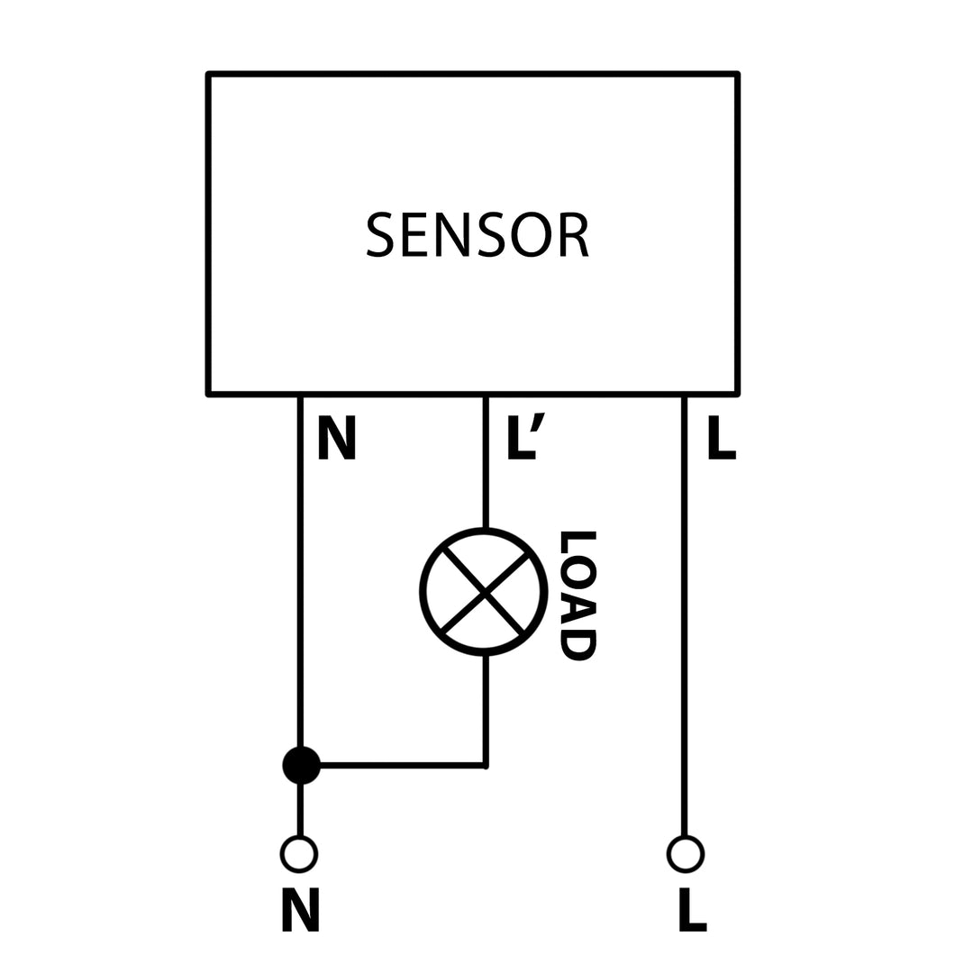 Sensor PIR de curto alcance Maclean, alcance de 5-6 cm, caixa incorporada, carga máxima de 1200 W, MCE313 B, 4 unid.