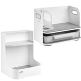 Ergo Office Organizador de escritorio con cajón, blanco, max. 10kg, ER-440 + Organizador de escritorio para utensilios ER-442