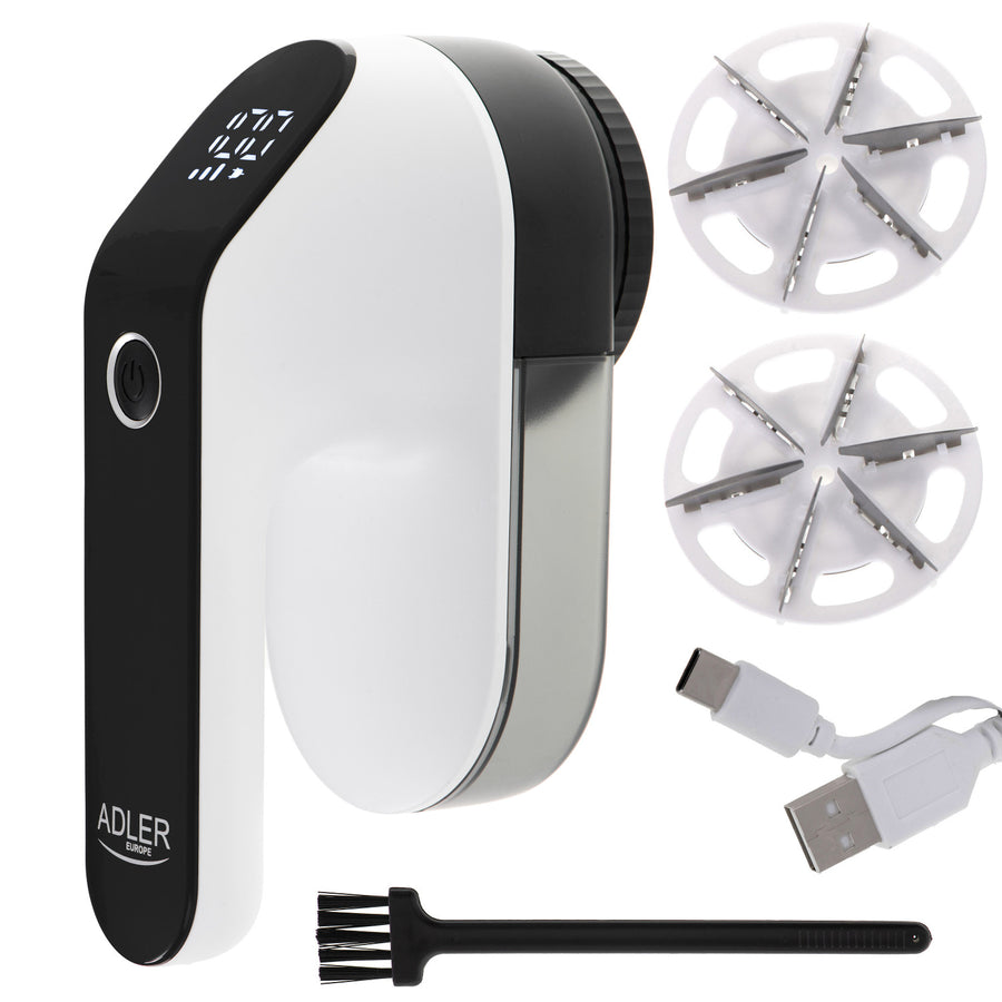 Barbeador de Tecido Adler, Display LED, 3 Velocidades, AD 9618