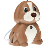Omnibus BR-CN171 Inhalador de pistón, Nebulizador para niños, 2 mascarillas, Perrito marrón