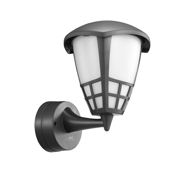 Aplique 1xE27 Maclean, carga máx. 60W, IP65, color gris, MCE519 GR + bombilla filamento LED E27, 6W 230V Maclean Energy MCE267 WW blanco cálido 3000K 720lm retro edison decorativa