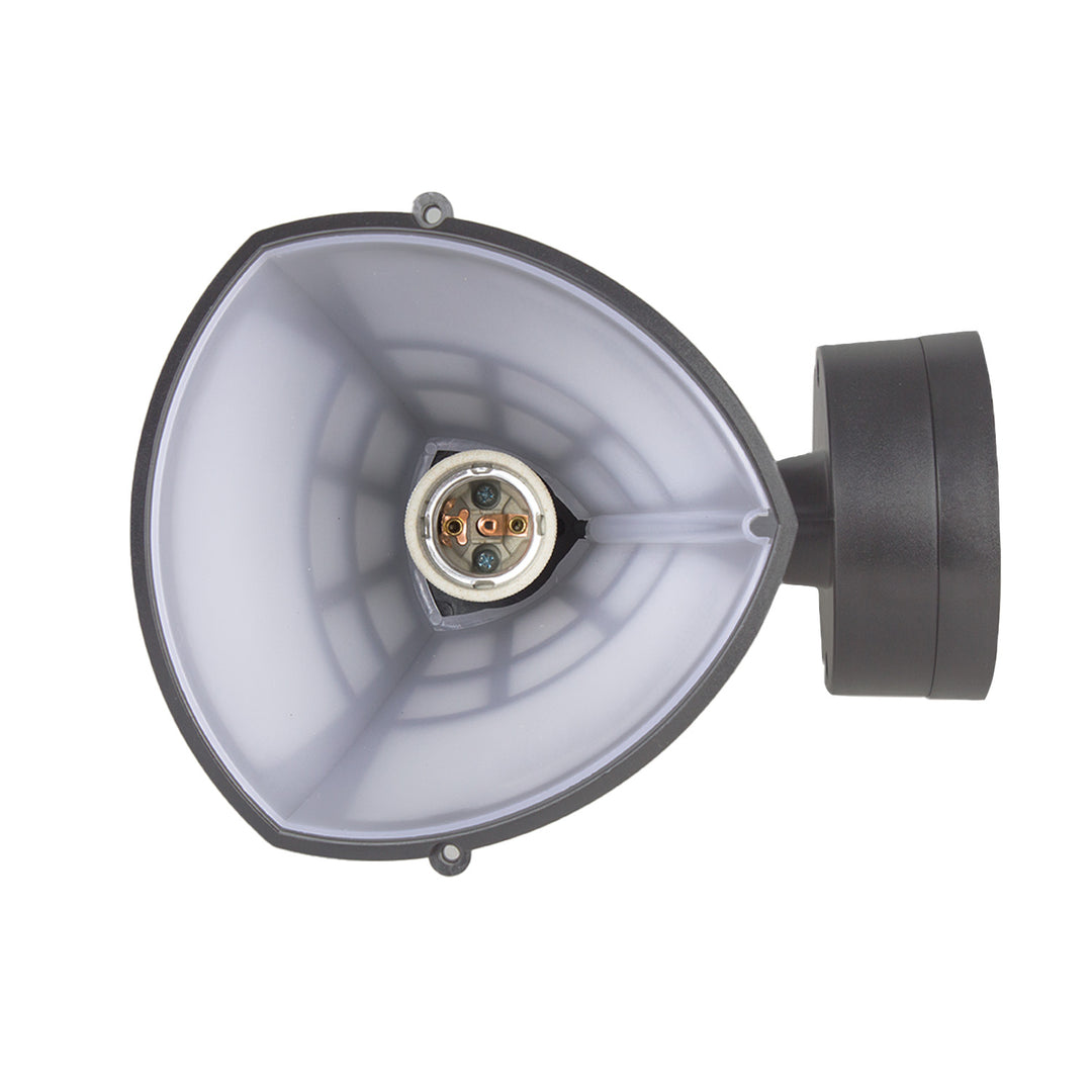 Aplique 1xE27 Maclean, carga máx. 60W, IP65, color gris, MCE519 GR + bombilla filamento LED E27, 11W 230V Maclean Energy MCE280 WW blanco cálido 3000K 1500lm retro edison decorativa A60