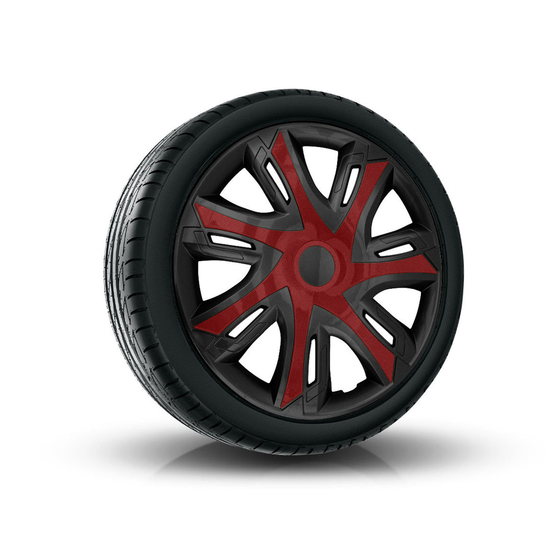 Calotas bicolor NRM N-Power 15'' clarete/preto/marrom 4 unid.