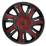Calotas bicolor NRM N-Power 15'' clarete/preto/marrom 4 unid.