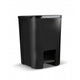 Practic Cubo de basura, con pedal, color negro, 25l, 10104699