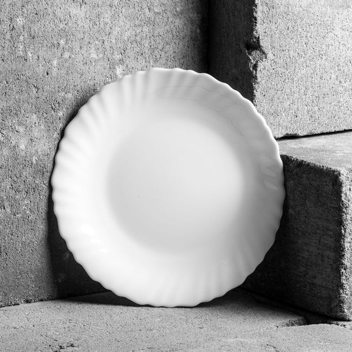 Prato de sobremesa Luminarc Feston, redondo, 19 cm, branco