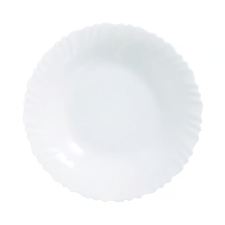 Prato de sobremesa Luminarc Feston, redondo, 19 cm, branco