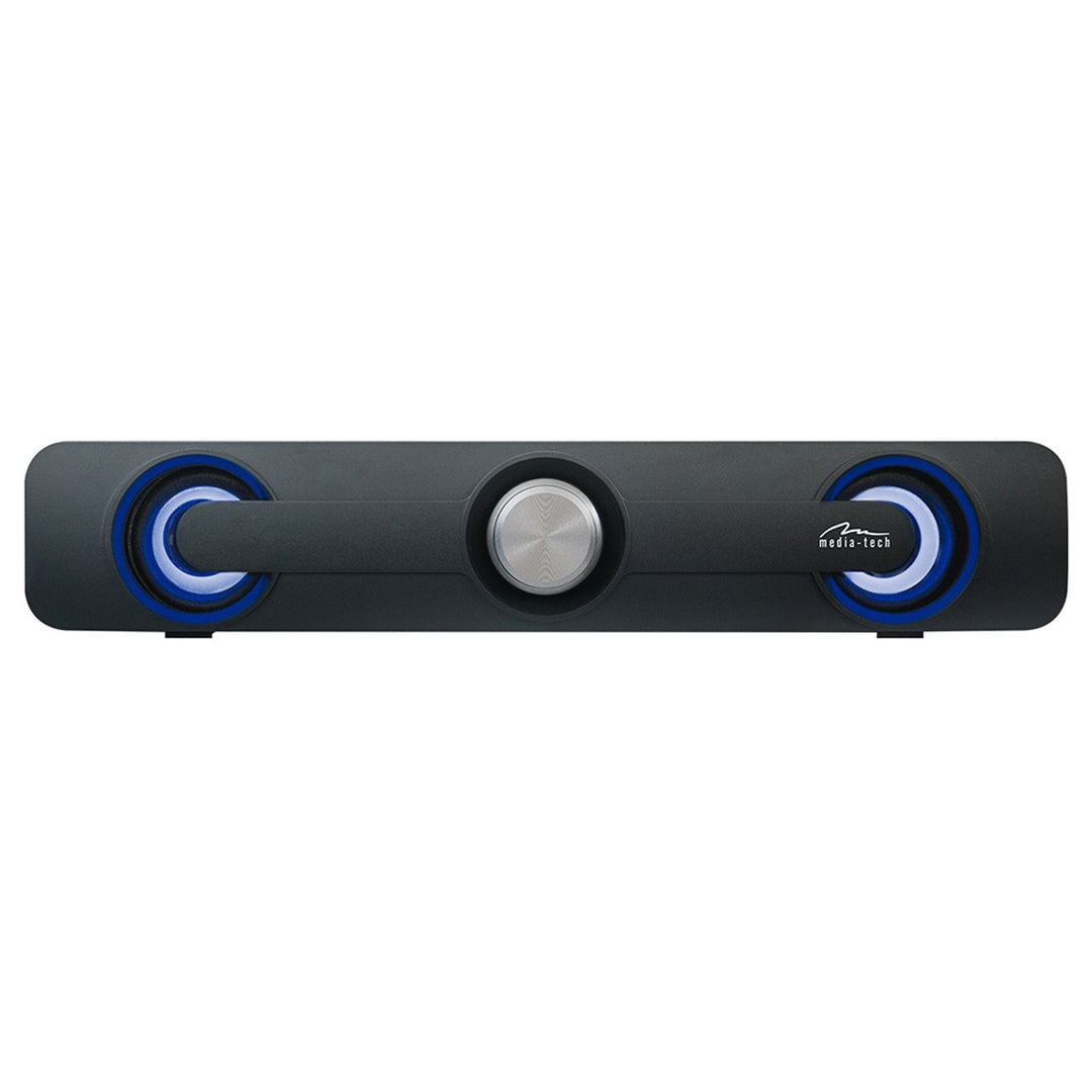 Media-Tech MT3173 Altavoz estéreo horizontal para barra de sonido, PMPO 300 W, RMS 5 W