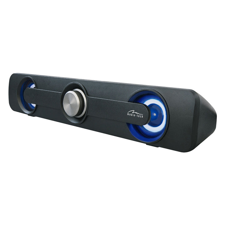 Media-Tech MT3173 Altavoz estéreo horizontal para barra de sonido, PMPO 300 W, RMS 5 W