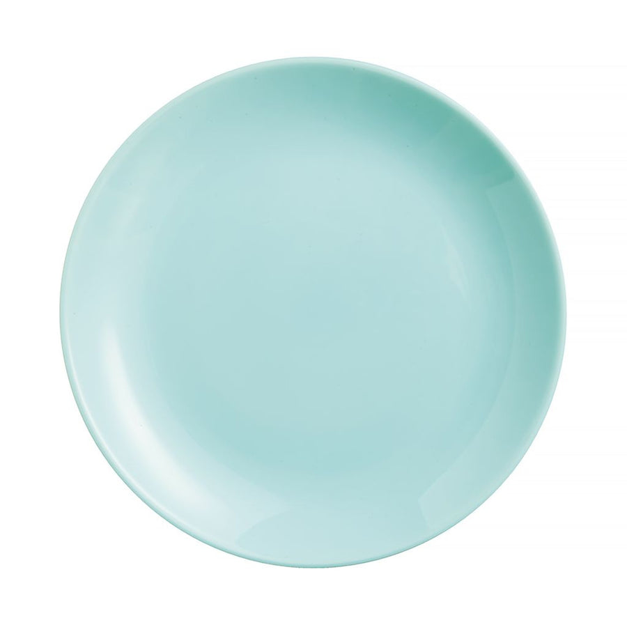 Luminarc Diwali Plato de postre redondo, 19 cm, Color turquesa