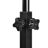 Suporte móvel para secretária/portátil Maclean MC-121 B, altura regulável de 59 a 89 cm, máx. 30 kg, preto