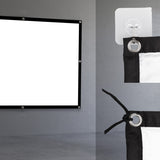 Pantalla de proyección Maclean, 86", 175x131cm, marco 25mm 4:3, ganchos de tensión, MC-166