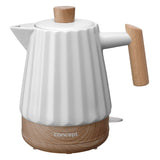 Concept RK0090 Hervidor de agua eléctrico, Hervidor de cerámica, 1500W, 1,5L, Color blanco