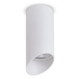 Maclean MCE360 W Luminaria/tubo de superficie, spot, redondo, aluminio, GU10, 55x130mm, blanco + Bombilla LED GU10 7W Maclean Energy MCE437 WW blanco cálido 3000K, 220-240V~, 50/60Hz, 490 lúmenes