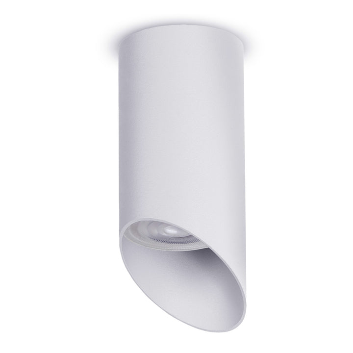 Maclean MCE360 W Luminaria/tubo de superficie, spot, redondo, aluminio, GU10, 55x130mm, blanco, 3pcs+LED bombilla GU10 7W Maclean Energy MCE437 NW blanco neutro 4000K, 220-240V~, 50/60Hz 3pcs