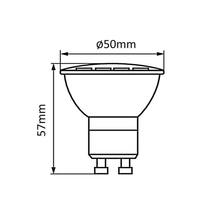 Maclean MCE360 W Luminaria/tubo de superficie, spot, redondo, aluminio, GU10, 55x130mm, blanco, 3pcs+LED bombilla GU10 7W Maclean Energy MCE437 NW blanco neutro 4000K, 220-240V~, 50/60Hz 3pcs